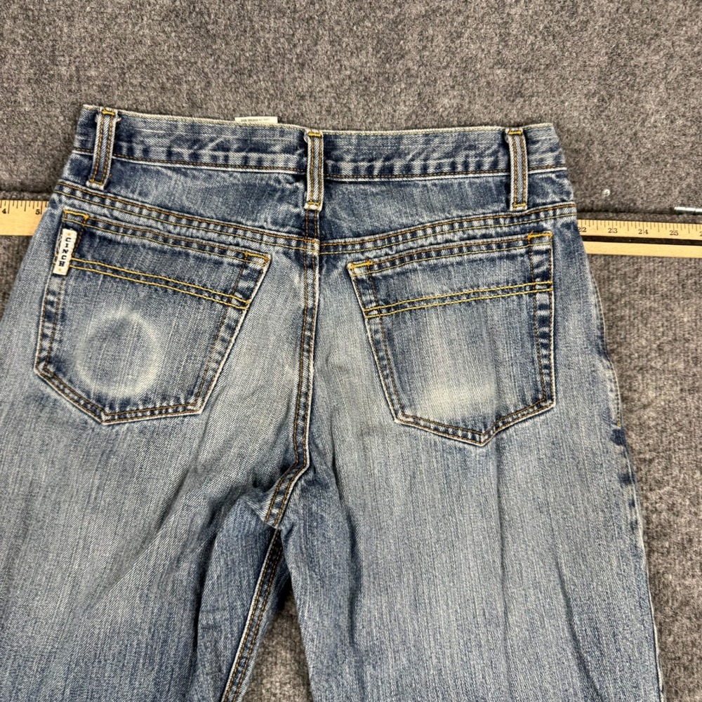 Cinch Jeans Mens Size 30x38 Blue Light Wash Straight Leg Western Denim 24684 - Picture 9 of 10
